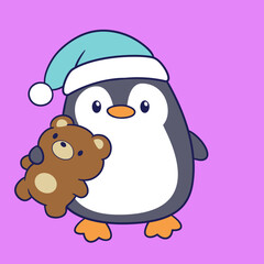 cute and adorable penguin character cartoon