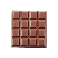 3D chocolate bar plastic style toy on White Background. Cartoon plastic style icon