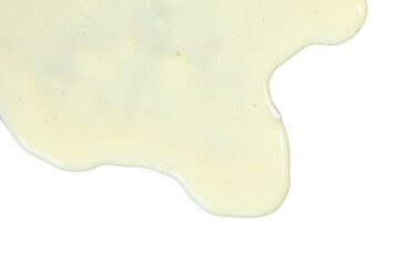 vanilla sauce spot isolated on white or transparent png