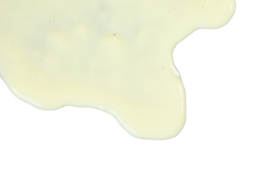 vanilla sauce spot isolated on white or transparent png