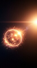 Cosmic Destruction A Fiery Planet Explodes in a Stunning Display of Celestial Energy and Chaos in the Vast Expanse of Space