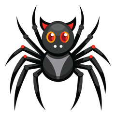 Halloween spider  isolated clipart on white background