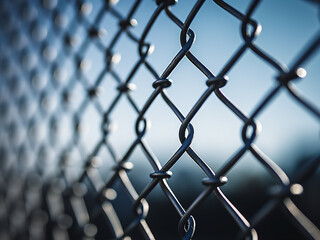 Fototapeta premium Privacy screen mesh offering security by protecting information and restricting viewing carefully