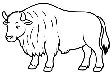 Musk Ox Elegant Linework