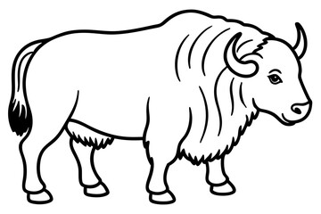 Musk Ox Elegant Linework
