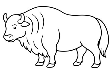 Musk Ox Elegant Linework