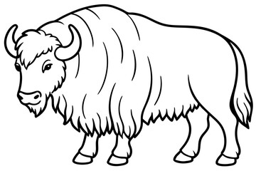 Musk Ox Elegant Linework