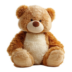 Obraz premium brown teddy bear isolated on transparent white background