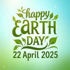 Fototapeta premium happy earth day 22 April 2025