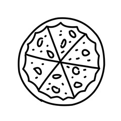 Pizza icon set vector illustration