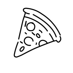 Pizza icon set vector illustration