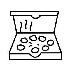 Pizza icon set vector illustration