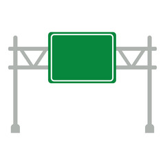 Fototapeta premium Blank Green Road Sign Board Icon, Simple Icon Vector Design, best used for presentation, application, web and banner