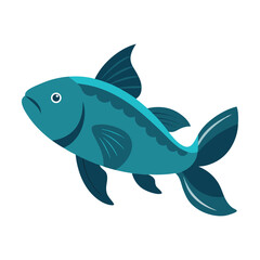  coelacanth fish on white background.