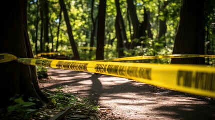 forest yellow and black warning