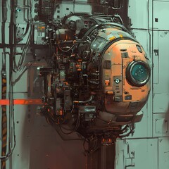 Futuristic Tech Machine Art