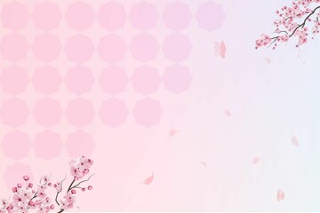 pink background with flowers