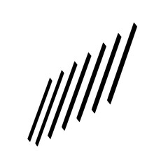 Minimalist Diagonal Black Lines on White Background - Abstract Graphic