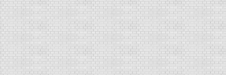 White brick wall panorama background - a seamless pattern texture