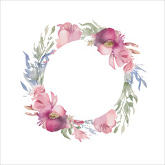 Flower Watercolour Wedding invitation