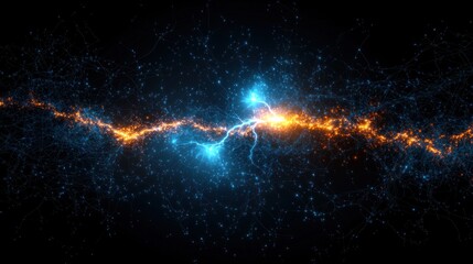 Abstract energy clash in cosmic space