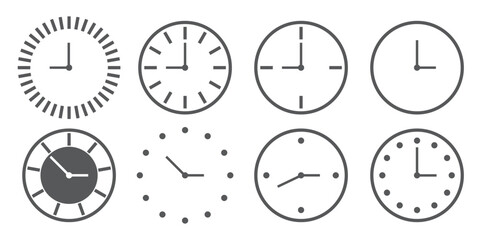 clock, time, wall clock, watch, classroom solid or glyph icon