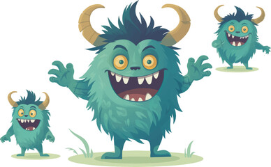 Monster cute mascot