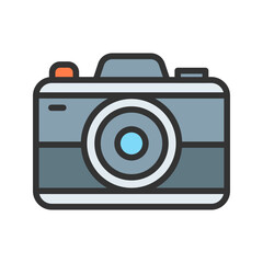 Camera icon vector image. Suitable for mobile apps, web apps and print media.