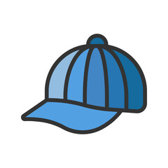 Cap icon vector image. Suitable for mobile apps, web apps and print media.