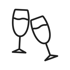 Cheers icon vector image. Suitable for mobile apps, web apps and print media.