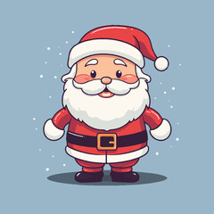 Character Santa Claus mascot logo