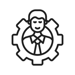 Customer icon vector image. Suitable for mobile apps, web apps and print media.