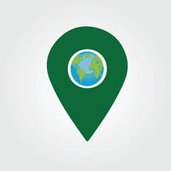 World Tourism Day. Tourism day creative concept with navigation and world map icons isolated on a grey background. EPS editable file.