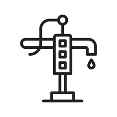 Hand Pump icon vector image. Suitable for mobile apps, web apps and print media.