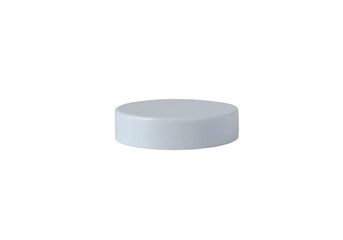 Round white plastic stage podium isolated transparent png