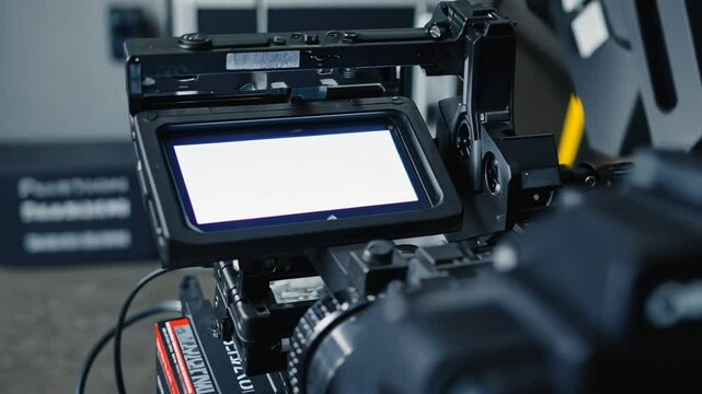 Teleprompter camera.