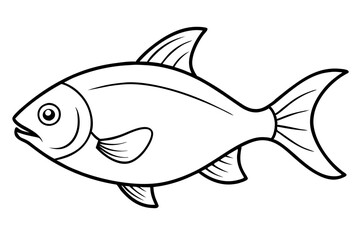Piranha Ink Drawing Vector
