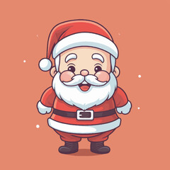 Character Santa Claus mascot logo