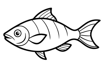 Piranha Ink Drawing Vector