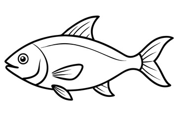 Piranha Ink Drawing Vector
