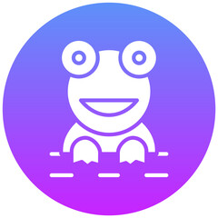 Knitted Frog Icon