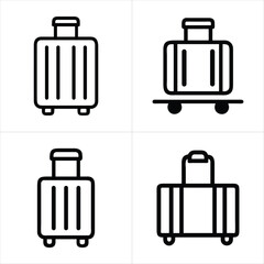 luggage icon set
