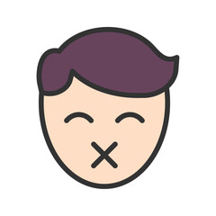 Repression icon vector image. Suitable for mobile apps, web apps and print media.