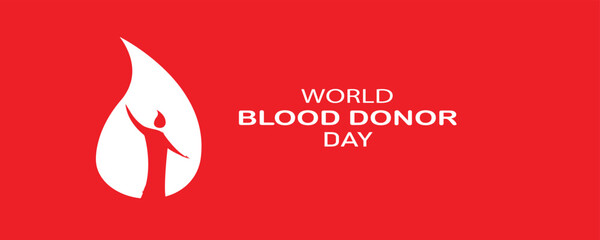 World blood donor day. Social media post or template. Editable eps file for corporate companies.