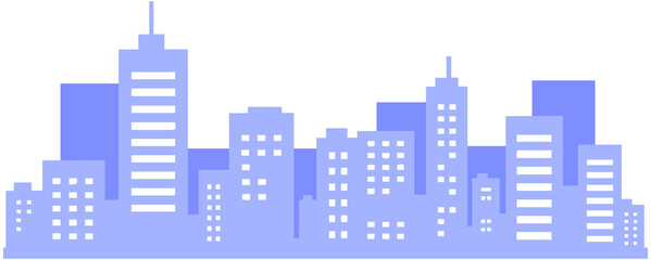 High-rise skyline silhouette
