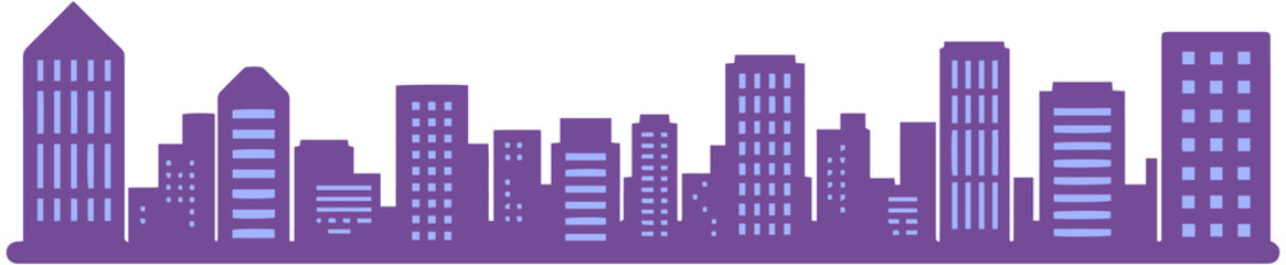 High-rise skyline silhouette
