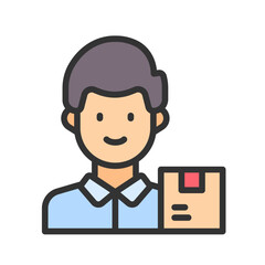 Supplier icon vector image. Suitable for mobile apps, web apps and print media.