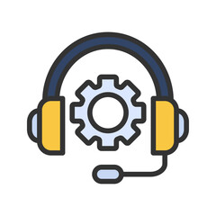 Support icon vector image. Suitable for mobile apps, web apps and print media.