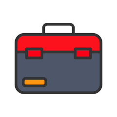 Toolbox icon vector image. Suitable for mobile apps, web apps and print media.