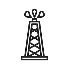 Tower icon vector image. Suitable for mobile apps, web apps and print media.